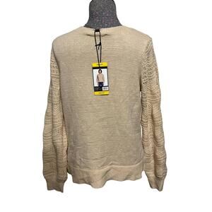 NWT Carmel Pointelle Sweater Medium (MSRP $89)